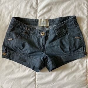 Low waisted jean shorts